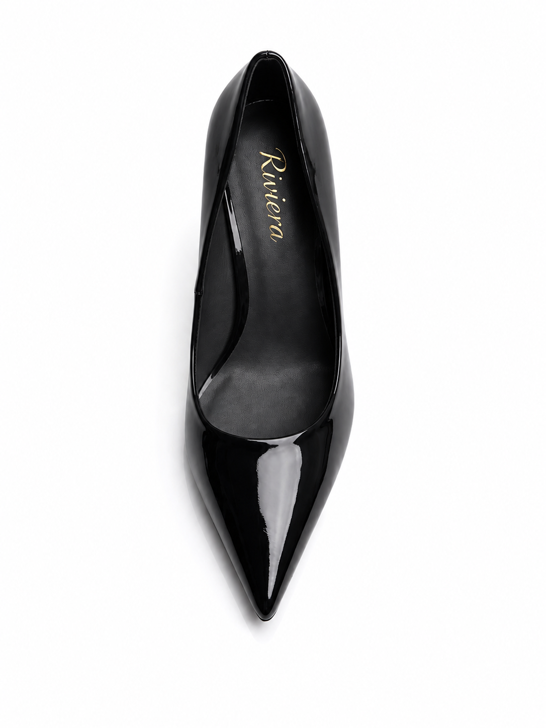Élancia Chic— Escarpin Vernis Talon Sculpté MD-B5-BLACK