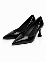 Élancia Chic— Escarpin Vernis Talon Sculpté MD-B5-BLACK